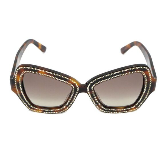 Celine Sunglasses Rhinestone Brown Silver main image 7
